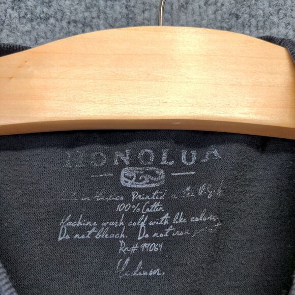 Honolua Men's Hawaii Surfboard Graphic T-Shirt Black Small Long Sleeve - Picture 10 of 13